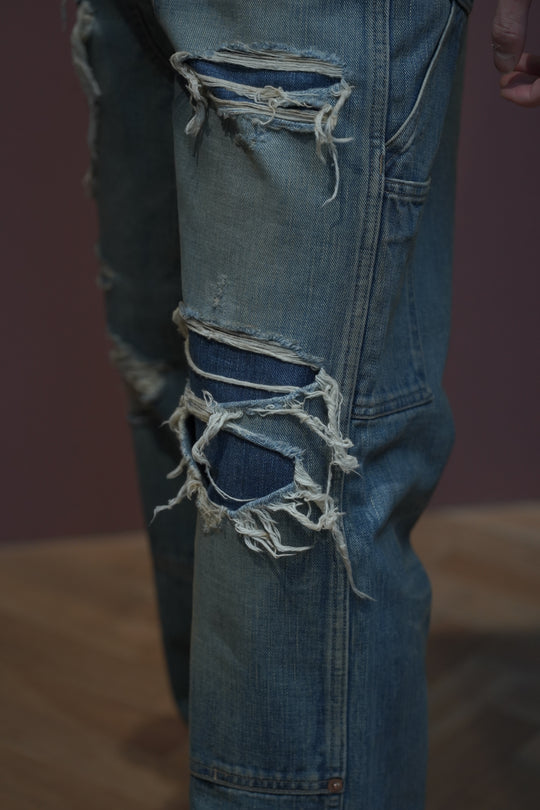 わ*う様 定価10万 SUGARHILL FADED PAINTER OVERA SUGARHILL(シュガーヒル)26SSのDISTRESSED MODERN DENIM PAINTER(FADED