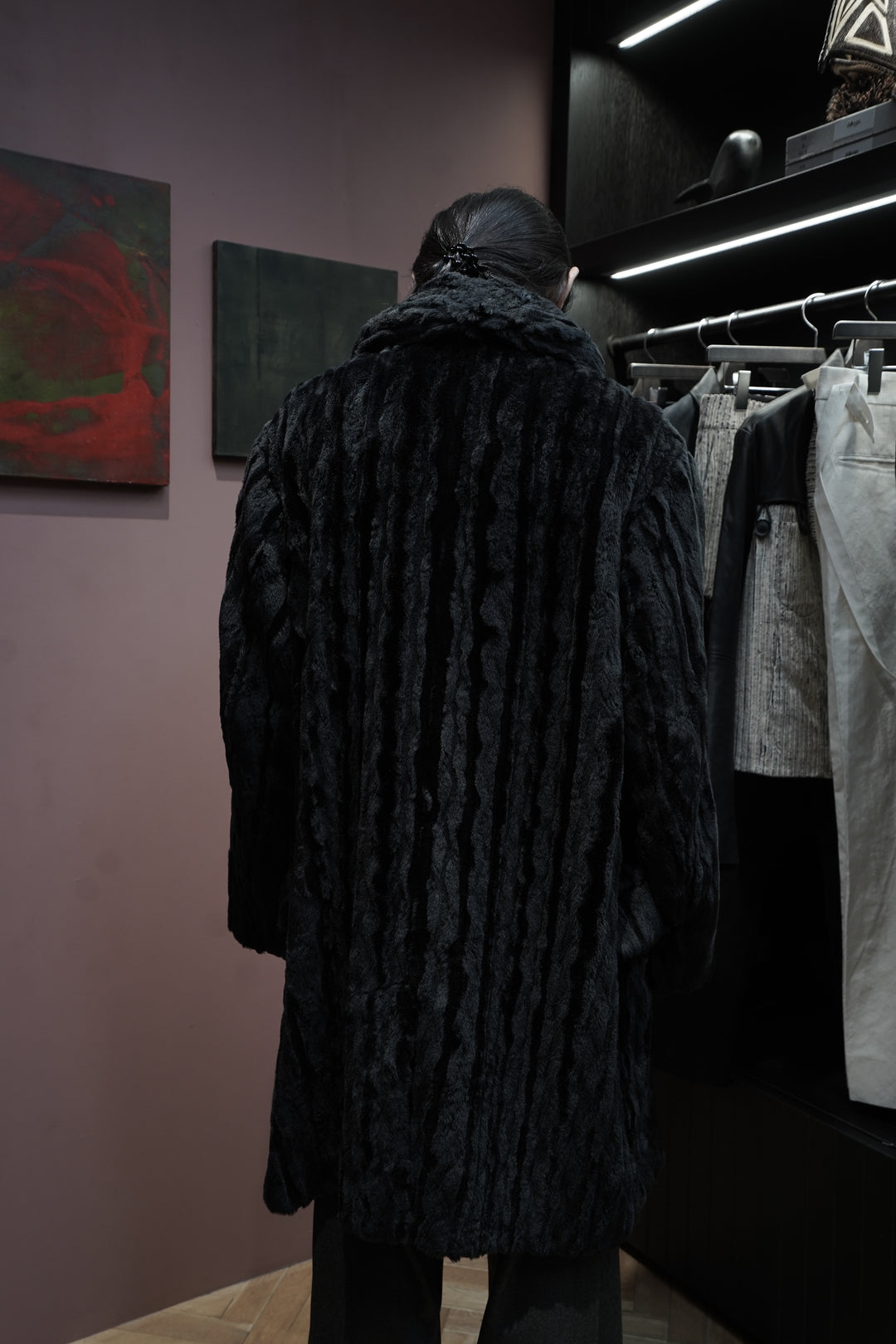 SUGARHILL(シュガーヒル)25AWのFUR COAT(BLACK)(コート)の通販