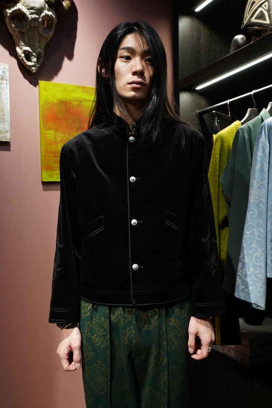 SARTO(サルト)のCOTTON VELVET BLOUSON(BLACK)(ブルゾン)の通販