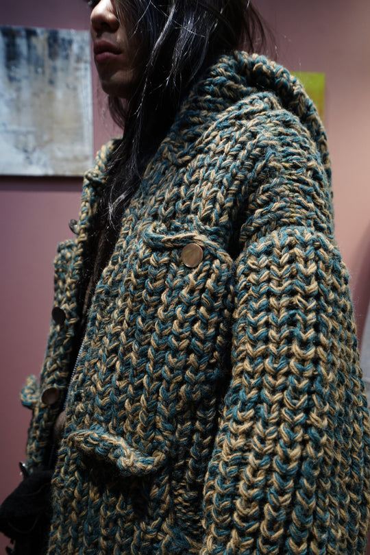 STEAF(スティーフ) 2024AWのSYMBIOSIS HAND KNIT BLOUSON