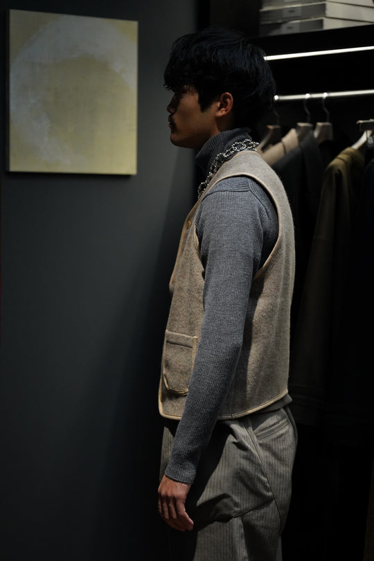 Taiga Takahashi(タイガタカハシ)のBLANKE VEST(BEIGE)(ベスト)の通販