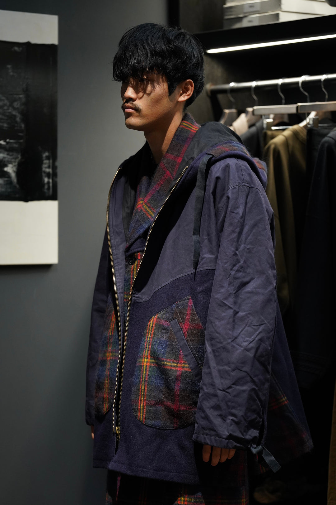 NICHOLAS DALEY(ニコラス デイリー)のSMOCK ZIP PARKA(ND TARTAN
