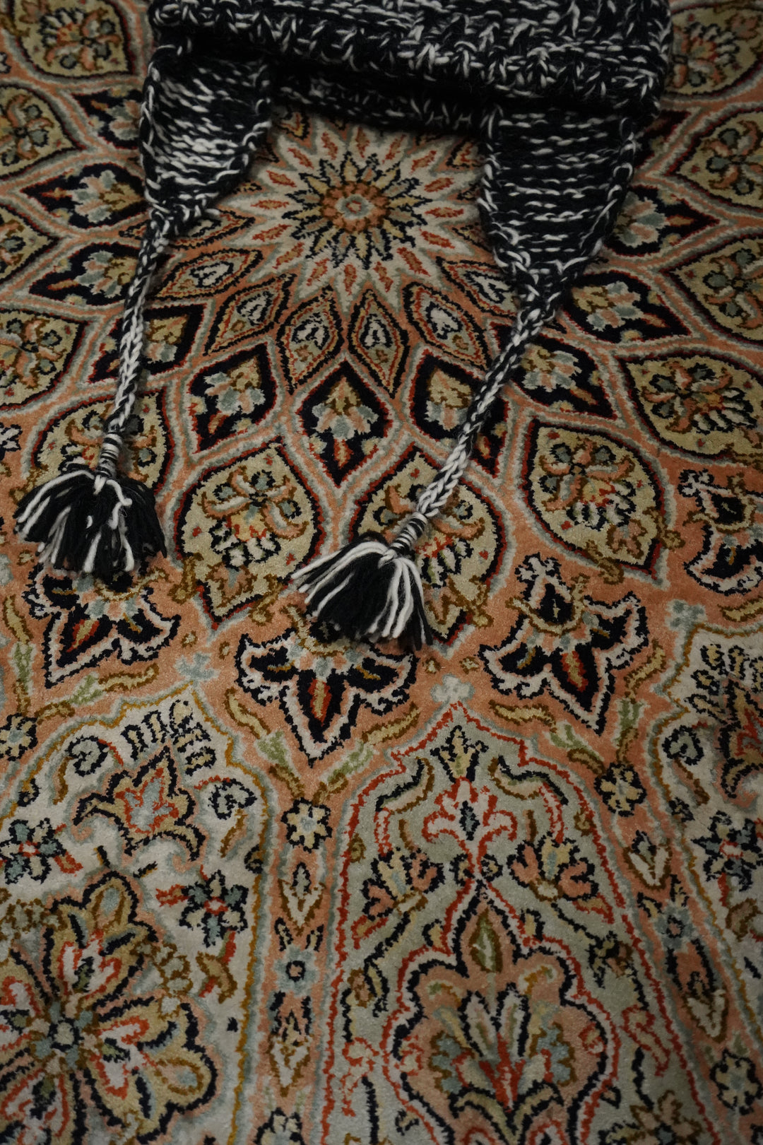 STEAF(スティーフ)のSYMBIOSIS HAND KNITCAP(ASPHALT BLACK)(ニット帽