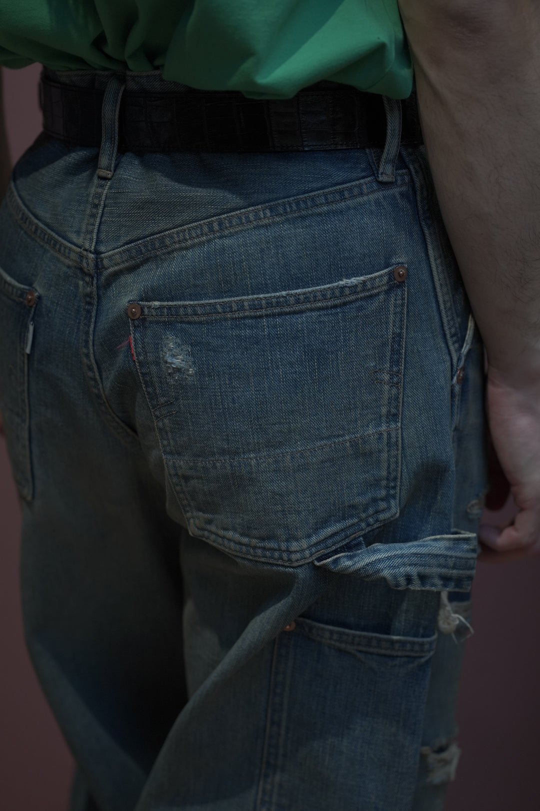 SUGARHILL(シュガーヒル)26SSのDISTRESSED MODERN DENIM PAINTER(FADED