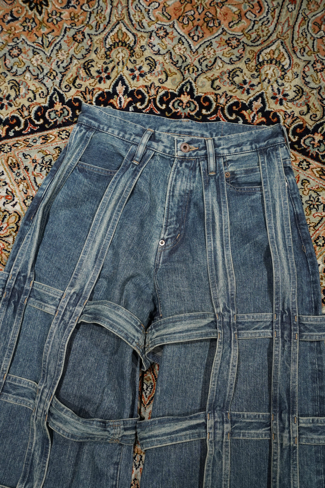 SUGARHILL(シュガーヒル)のCAGED DENIM PANTS(INDIGO)(デニム)の SUGARHILL(シュガーヒル)のCAGED DENIM PANTS(INDIGO)(デニム)の
