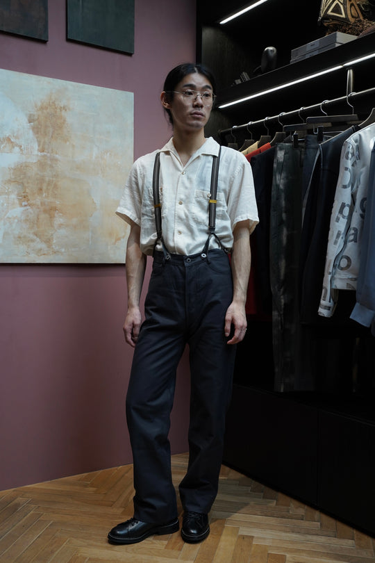 Taiga Takahashi(タイガタカハシ)のSUSPENDER(MULTI STRIPE BLACK