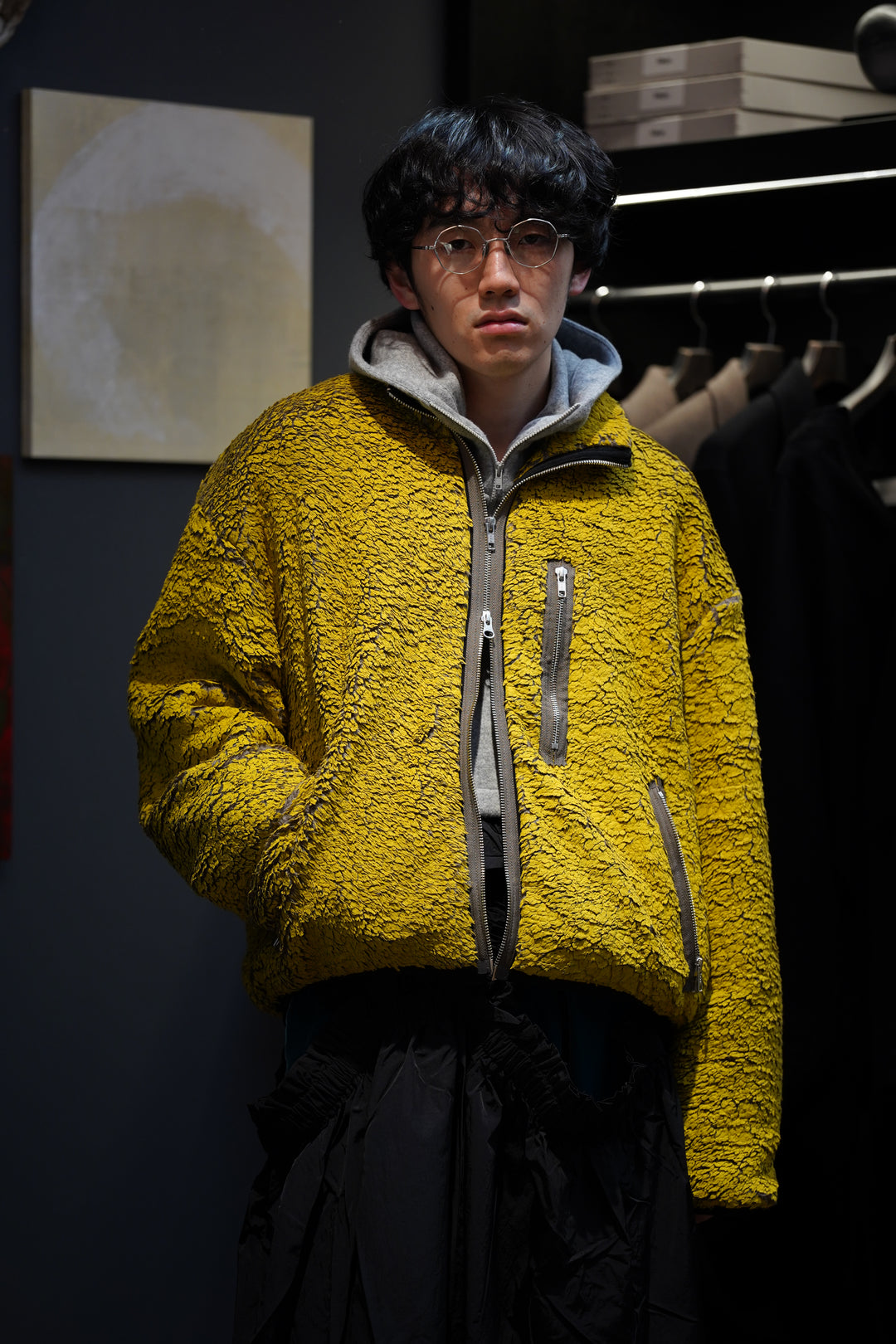 Song for the Mute(ソングフォーザミュート) のPAINTED SHERPA JACKET