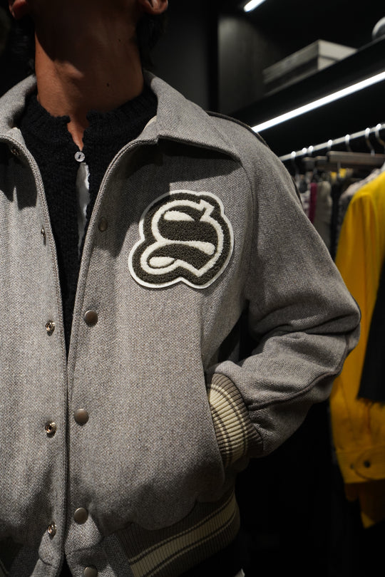 SUGARHILL(シュガーヒル)のMELTON STADIUM JACKET(IVORY