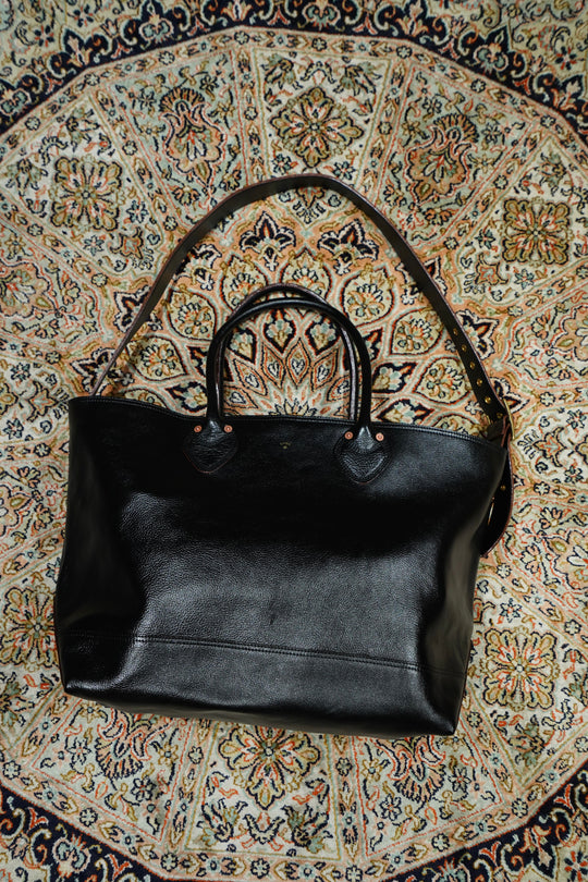 SUGARHILL(シュガーヒル) 25AWのLEATHER TOTE BAG(BLACK SHRINK