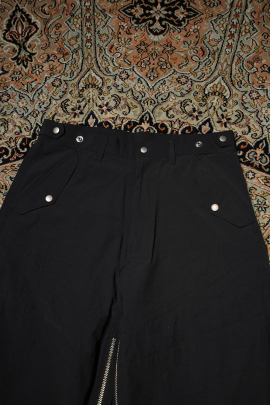 SUGARHILL(シュガーヒル)のPARACHUTE NYLON TROUSERS(BLACK)(ナイロン