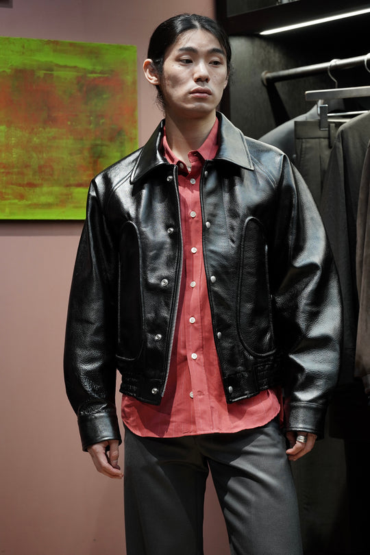 SUGARHILL(シュガーヒル)26SSのSHRINK BOMBER JACKET(BLACK SHRINK