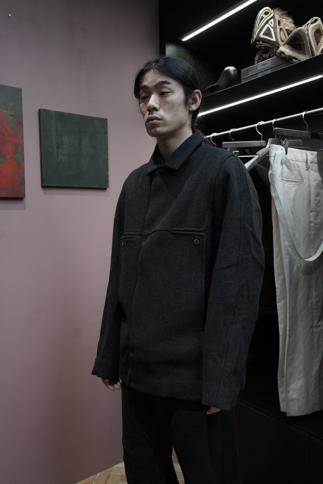 Omar Afridi(オマールアフリディ)25AWのNOVA OVERCOAT(CHARCOAL GREY