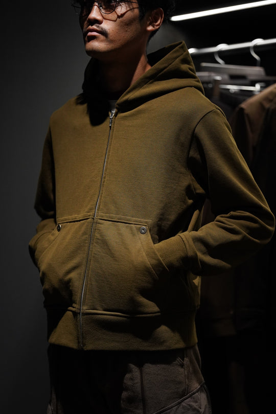 Omar Afridi(オマールアフリディ) のFULL ZIP HOODIE(KHAKI)(パーカー
