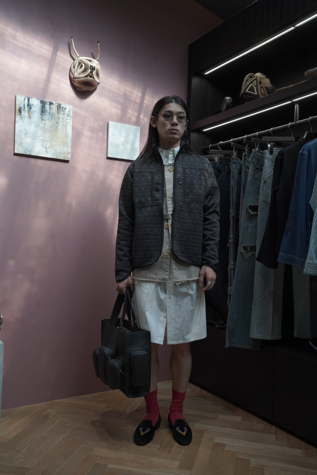 Omar Afridi(オマールアフリディ)25AWのVITO BLOUSON(MAHOGANY