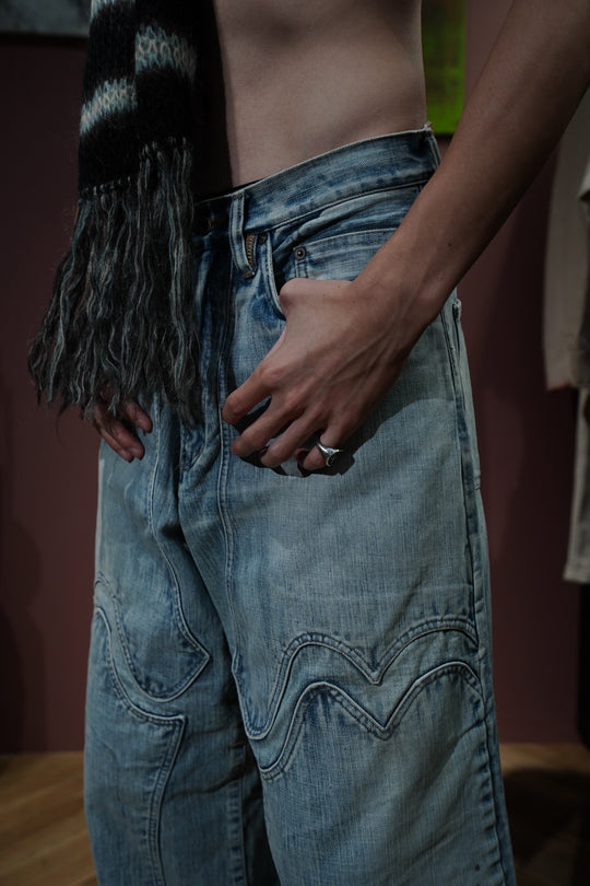 SUGARHILL(シュガーヒル)のFADED MODERN DENIM WESTERN WIDE TROUSERS