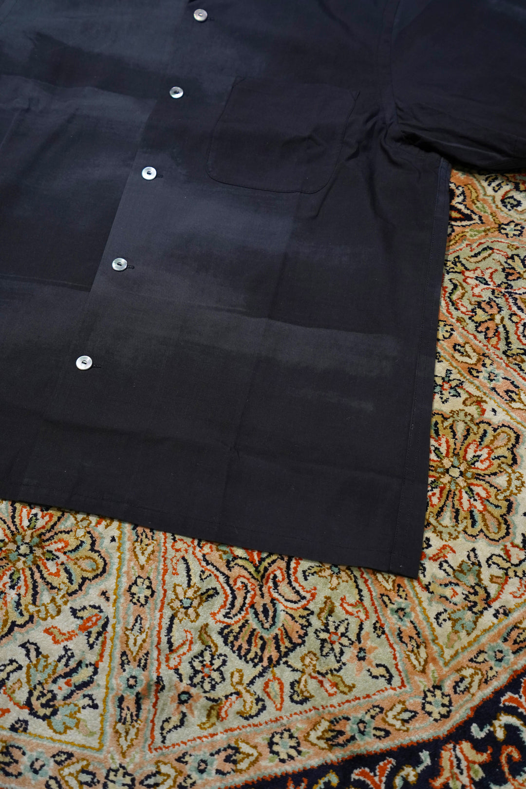 Taiga Takahashi(タイガタカハシ)のOPEN COLLAR SHIRT(KAMISOE PRONT