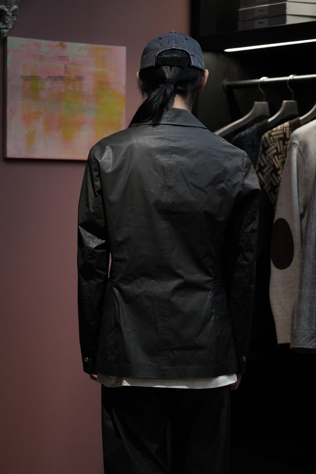 Omar Afridi(オマールアフリディ)のCOATED TRES JACKET(BROWN