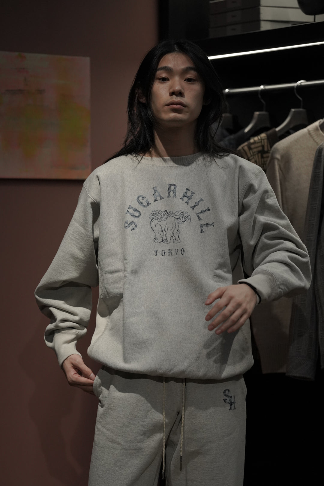 SHUGARHILLスウェット SUGARHILL(シュガーヒル)のLOGO PRINTED SWEATSHIRT(HEATHER