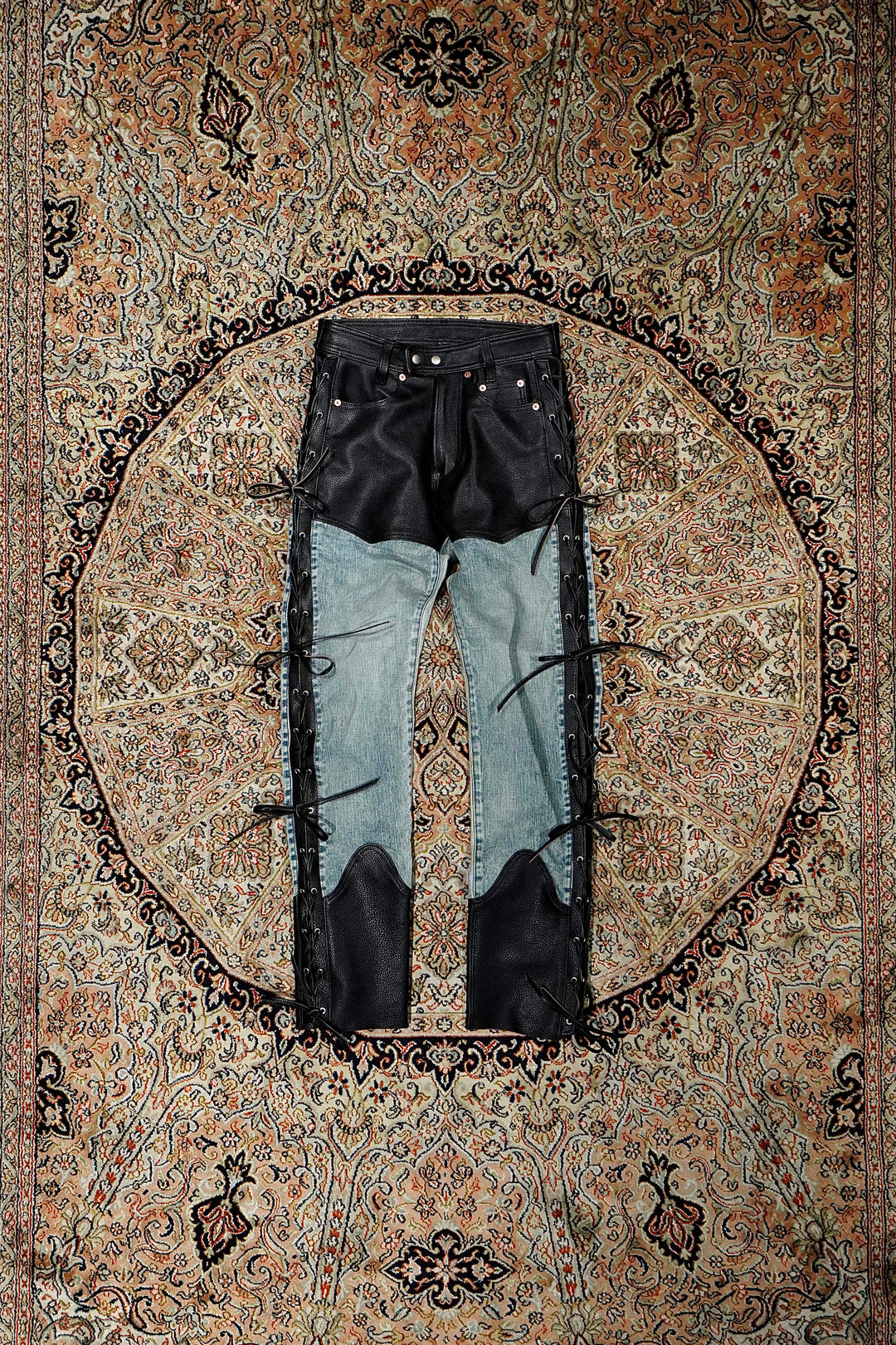 Steven Alan＞ ウール オックスフォード イン ツープリーツ