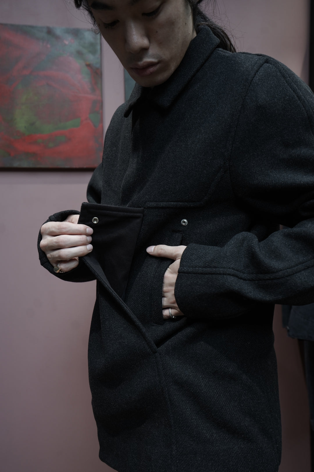 Omar Afridi 25AW NOVA OVERCOAT (CHARCOAL GRAY) (coat) mail order