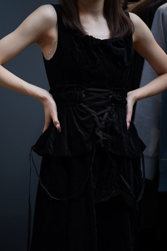 HOUGA(ホウガ)のbustier collar(black)(付け襟)の通販