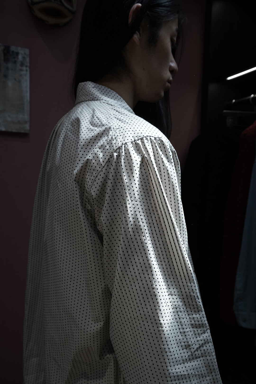 SARTO(サルト)25SSのOPEN COLLAR BLOUSE(O.WHITE/BLACK)(トップス)の