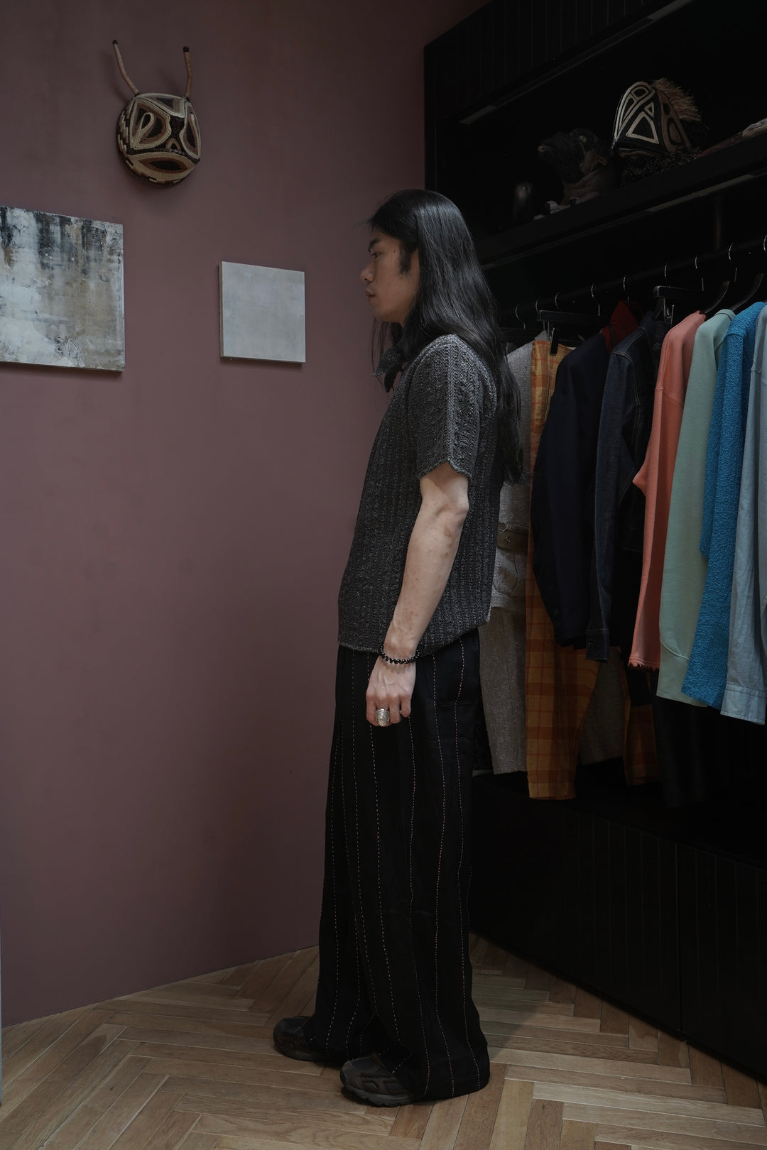 STEAF(スティーフ)25SSのFISHERMAN KNIT(RUBBER CHARCOAL