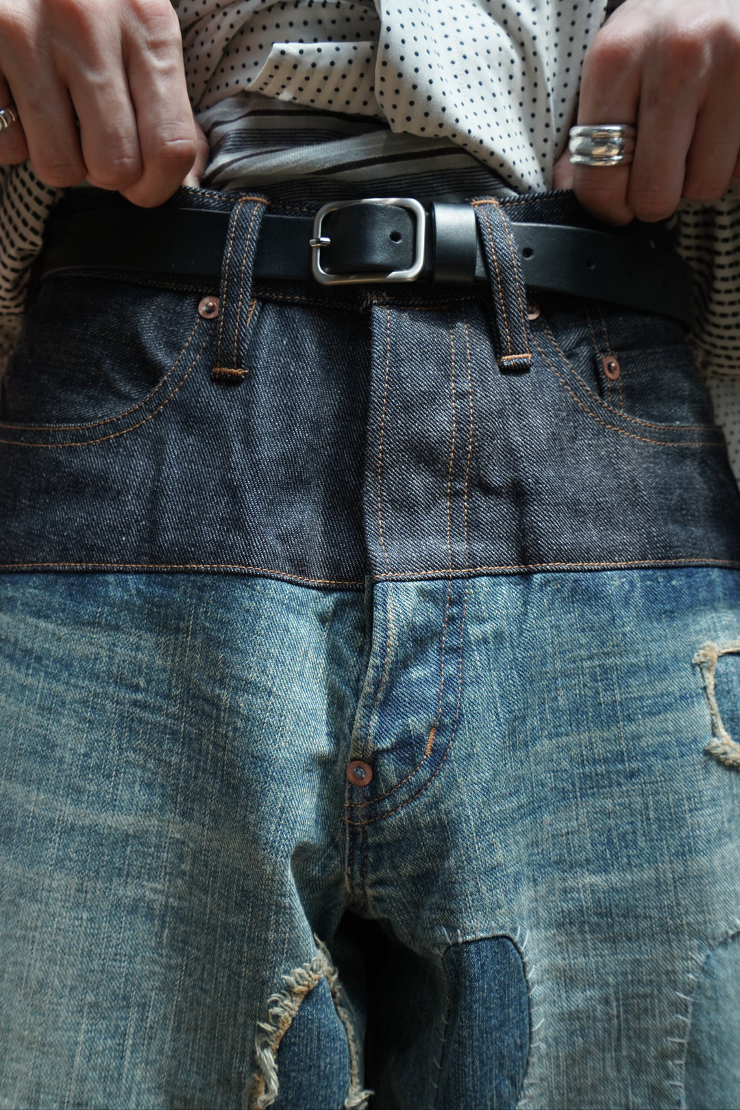 Sugarhill 21ss FADED INDIGO DENIM 別注デニム SUGARHILL(シュガーヒル)2025SSのSTRATUM DENIM PANTS WIDE CUT