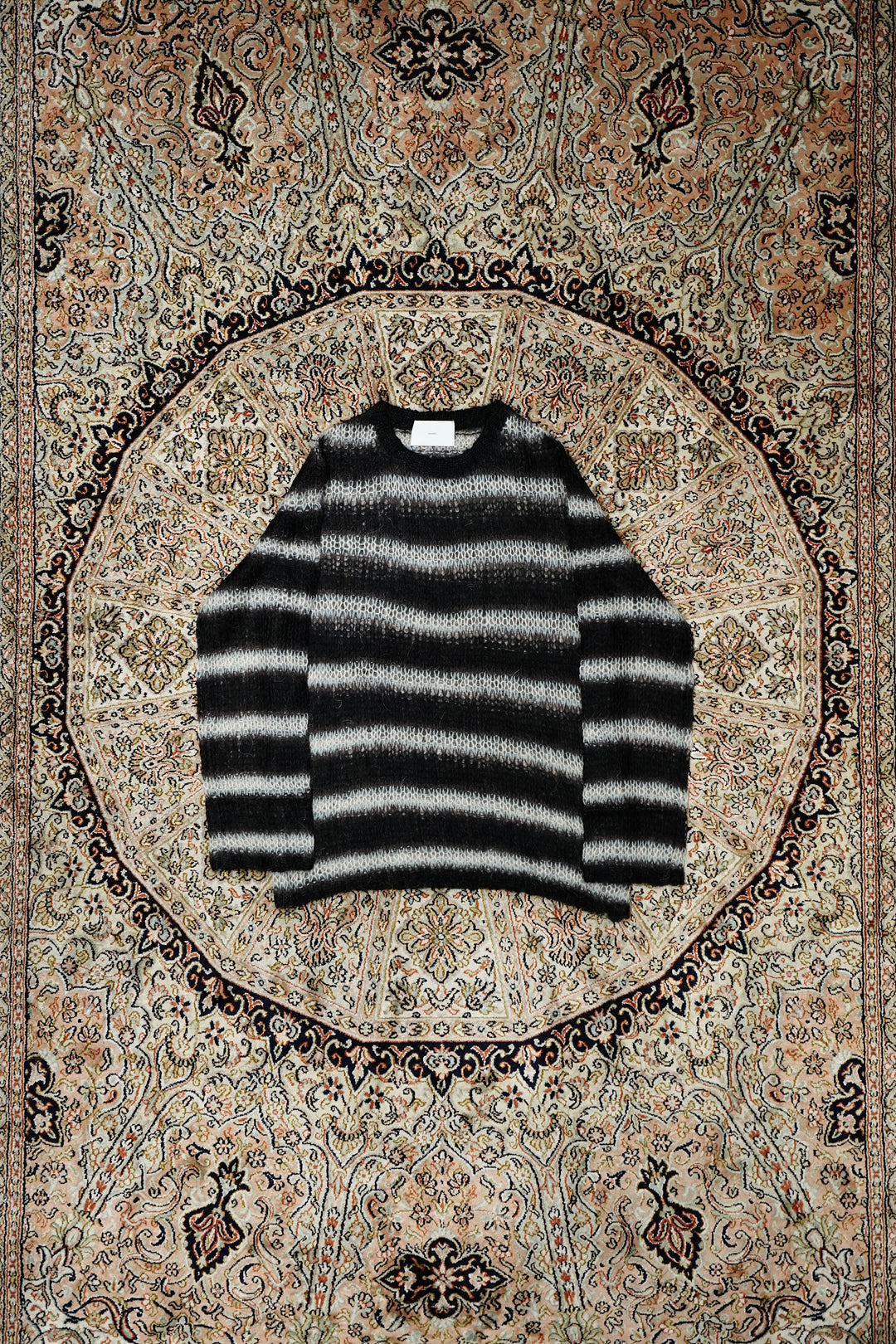 SUGARHILL(シュガーヒル)のMOHAIR STRIPE PULLOVER(MINT STRIPE