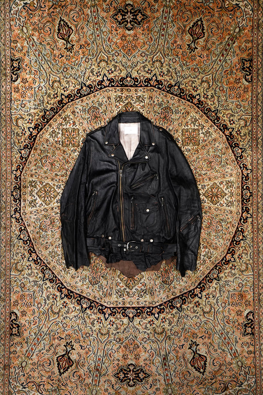 SUGARHILL(シュガーヒル)のDESTRESSED RIDER'S JACKET(BLACK)(レザー