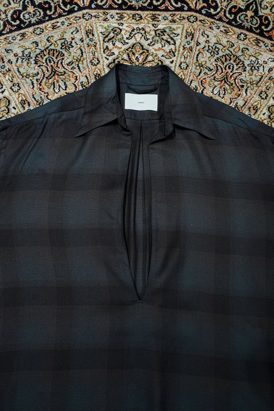 SUGARHILL(シュガーヒル)25AWのPLAID SKIPPER SHIRTS(DEEP GREEN