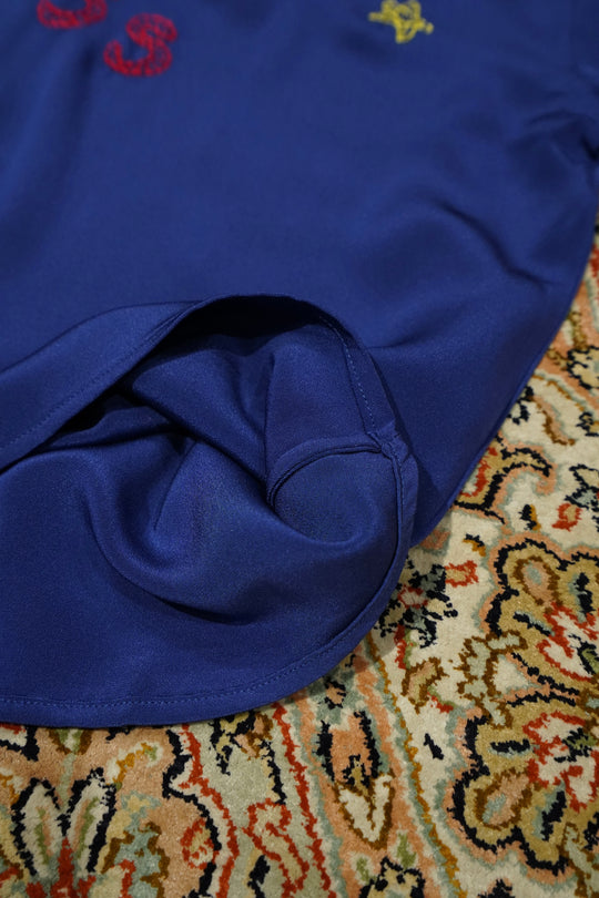 Glass Cypress(グラスサイプレス) のNightsky Silk Shirt(Blue