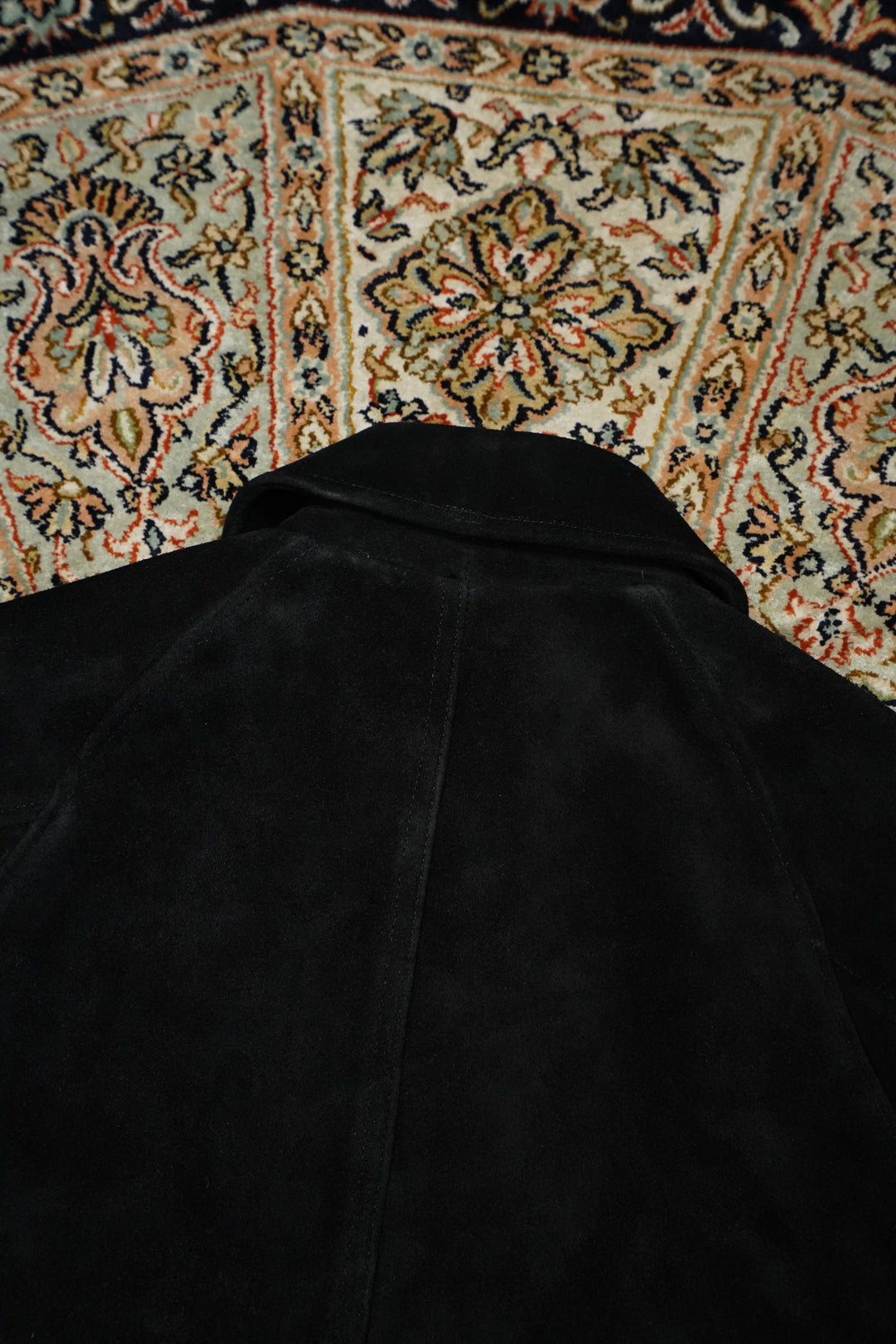 SUGARHILL(シュガーヒル)のSUEDE PIPING LEATHER BLOUSON(BLACK