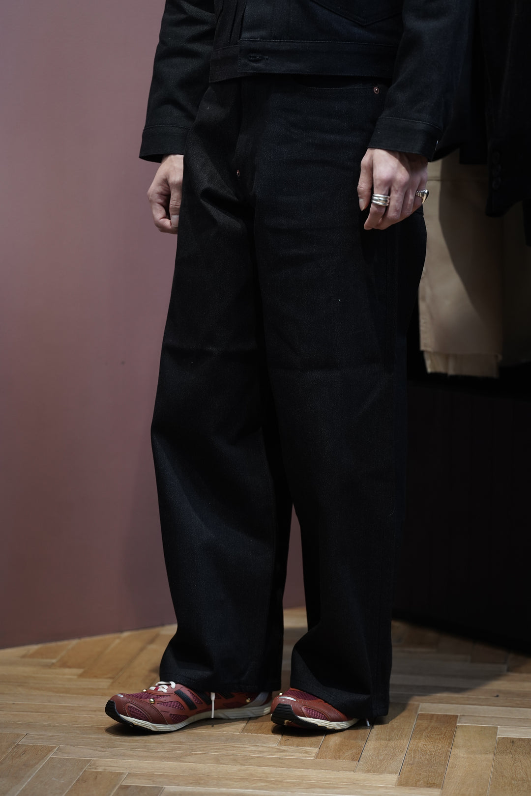 SUGARHILL(シュガーヒル)25AWのTWISTED HEATHER DENIM PANTS WIDE CUT