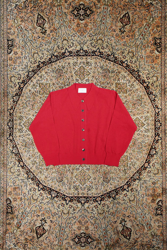 SUGARHILL 2025SS GIMA BOUCLE KNIT SWEATER (RED) (knit) mail order