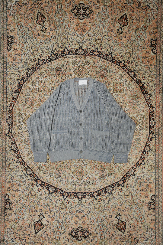 SUGARHILL(シュガーヒル)のCOTTON KNIT CARDIGAN(NAVY&BEIGE