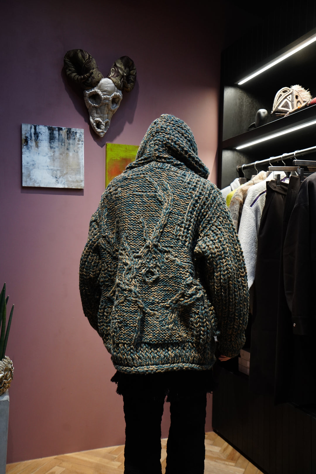 トップス STEAF 24AW SYMBIOSIS HAND KNIT BLOUSON STEAF 24AW SYMBIOSIS HAND KNIT BLOUSON - メルカリ