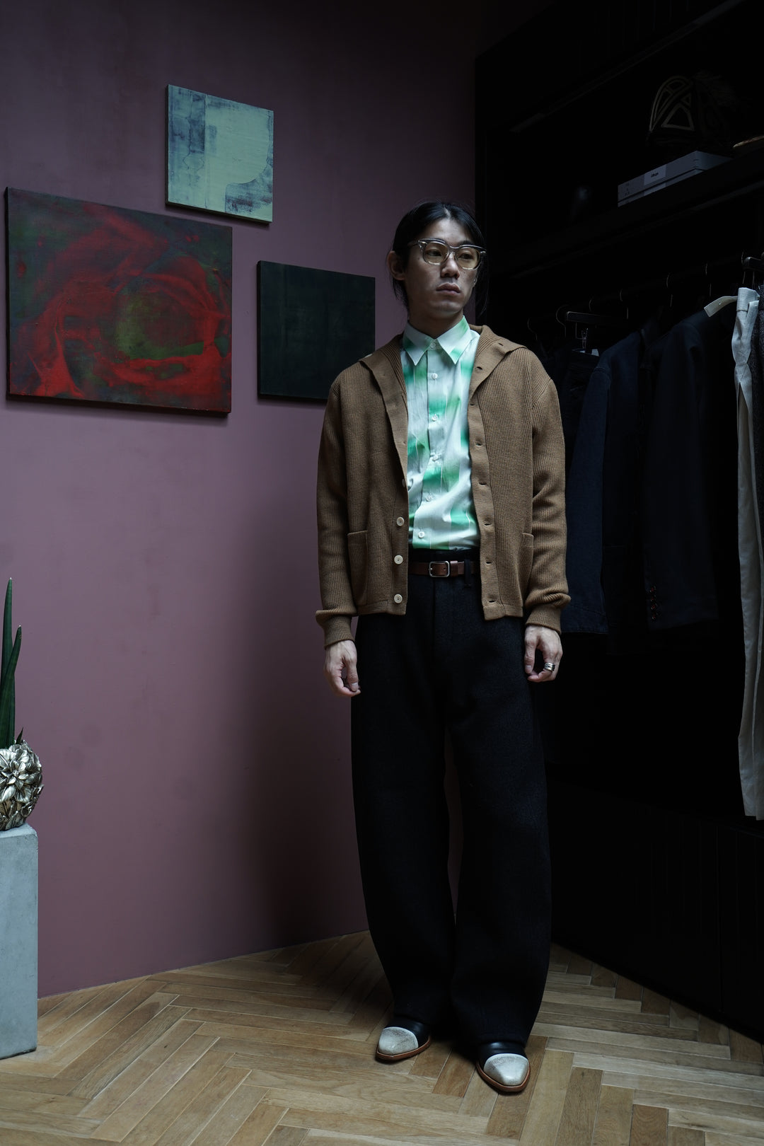 Omar Afridi(オマールアフリディ)25AWのPINA TROUSERS(CHARCOAL GREY