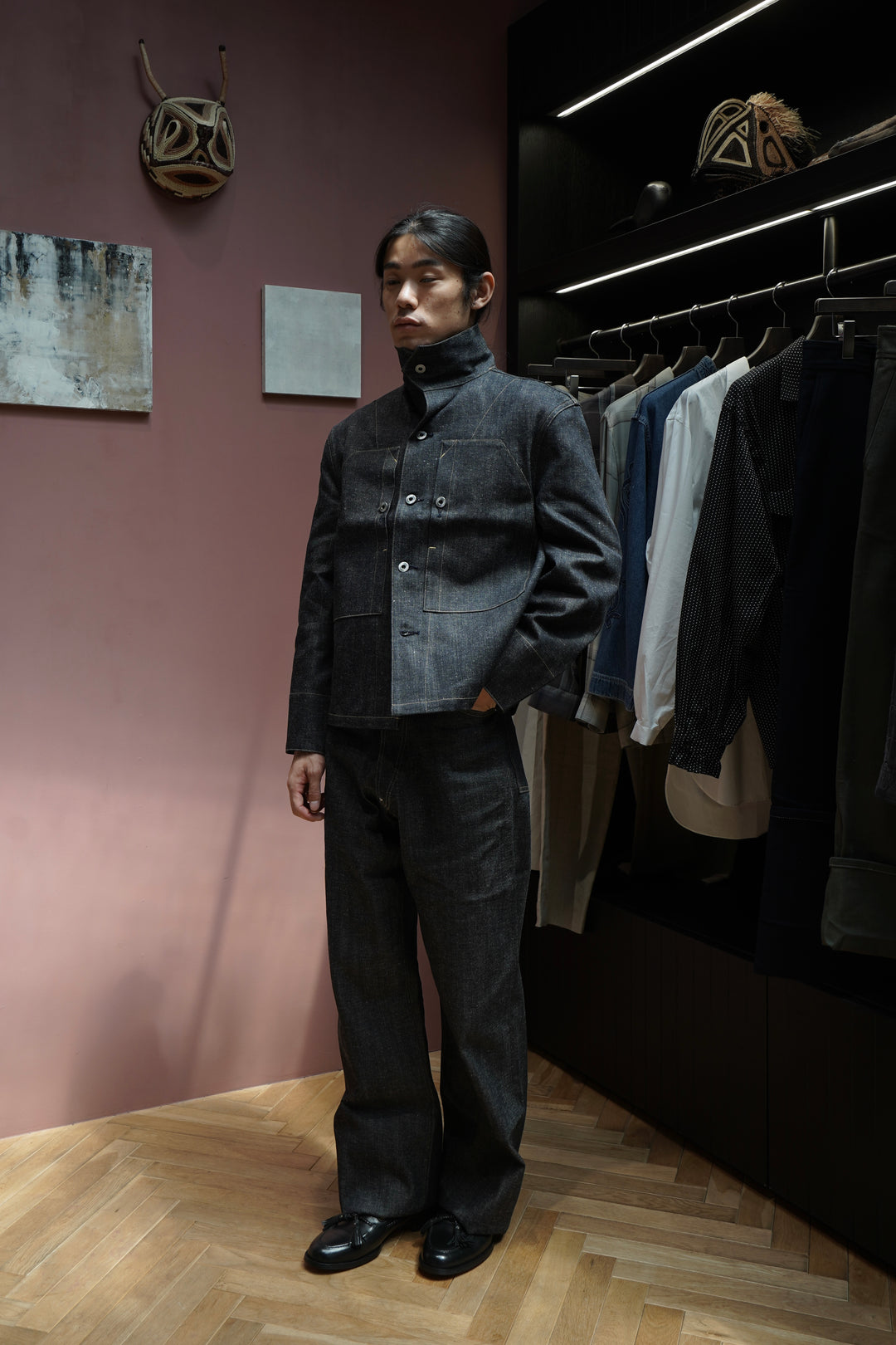 Taiga Takahashi(タイガタカハシ)のFRENCH NAVY MECHANIC JACKET(RAW