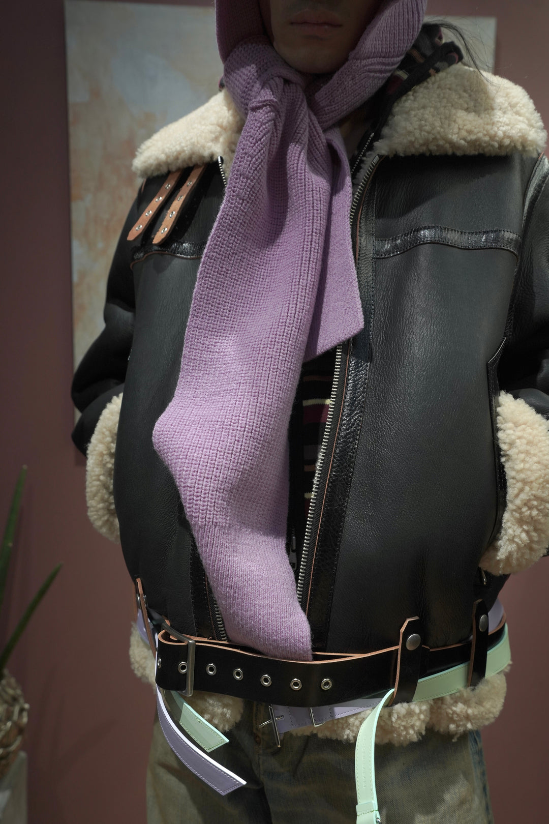 SATORU SASAKI(サトルササキ)26AWのORIGINAL COLOR BELT(LAVENDER