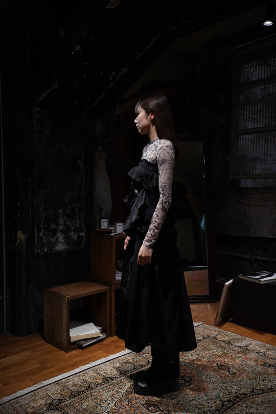 未使用:HOUGA / kiki frill skirt - BLACK 未使用:HOUGA / kiki frill skirt - BLACK kiki frill skirt (black