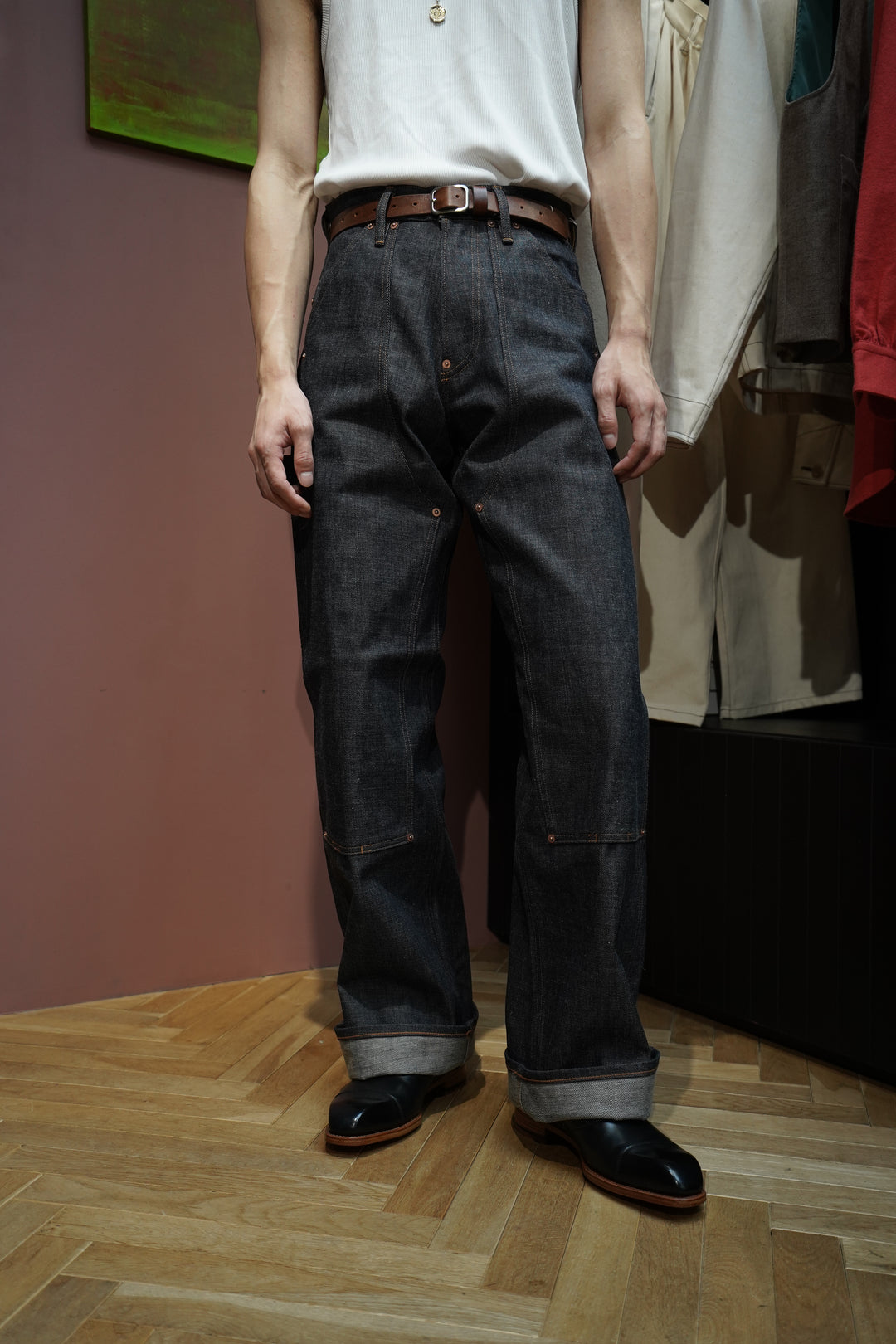 SUGARHILL(シュガーヒル)のPAINTER DOUBLE KNEE DENIM TROUSERS(RIGID 
