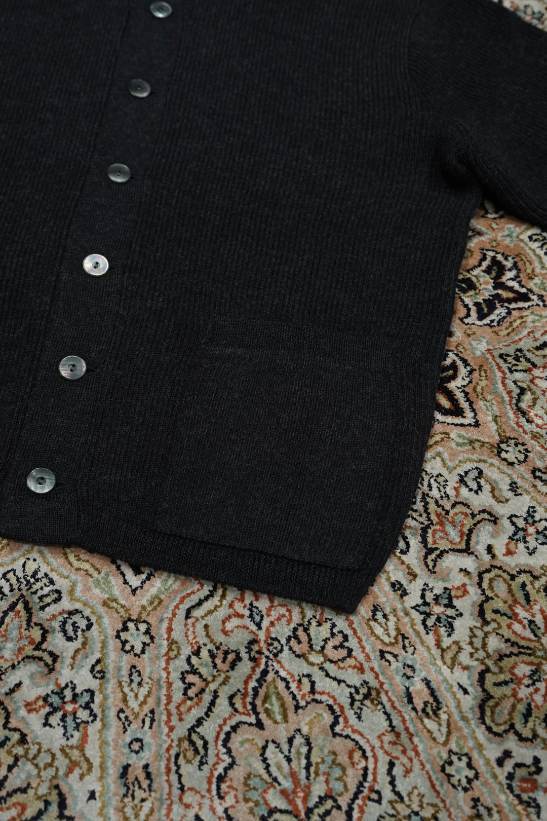 Taiga Takahashi(タイガタカハシ)のTURTLENECK CARDIGAN(CHARCOAL
