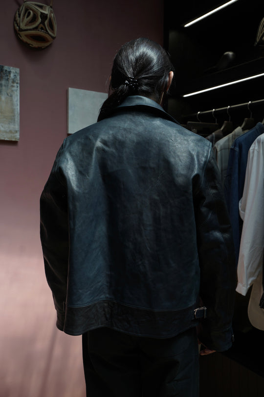 Taiga Takahashi(タイガタカハシ)のCOSSACK LEATHER JACKET(AI DYED