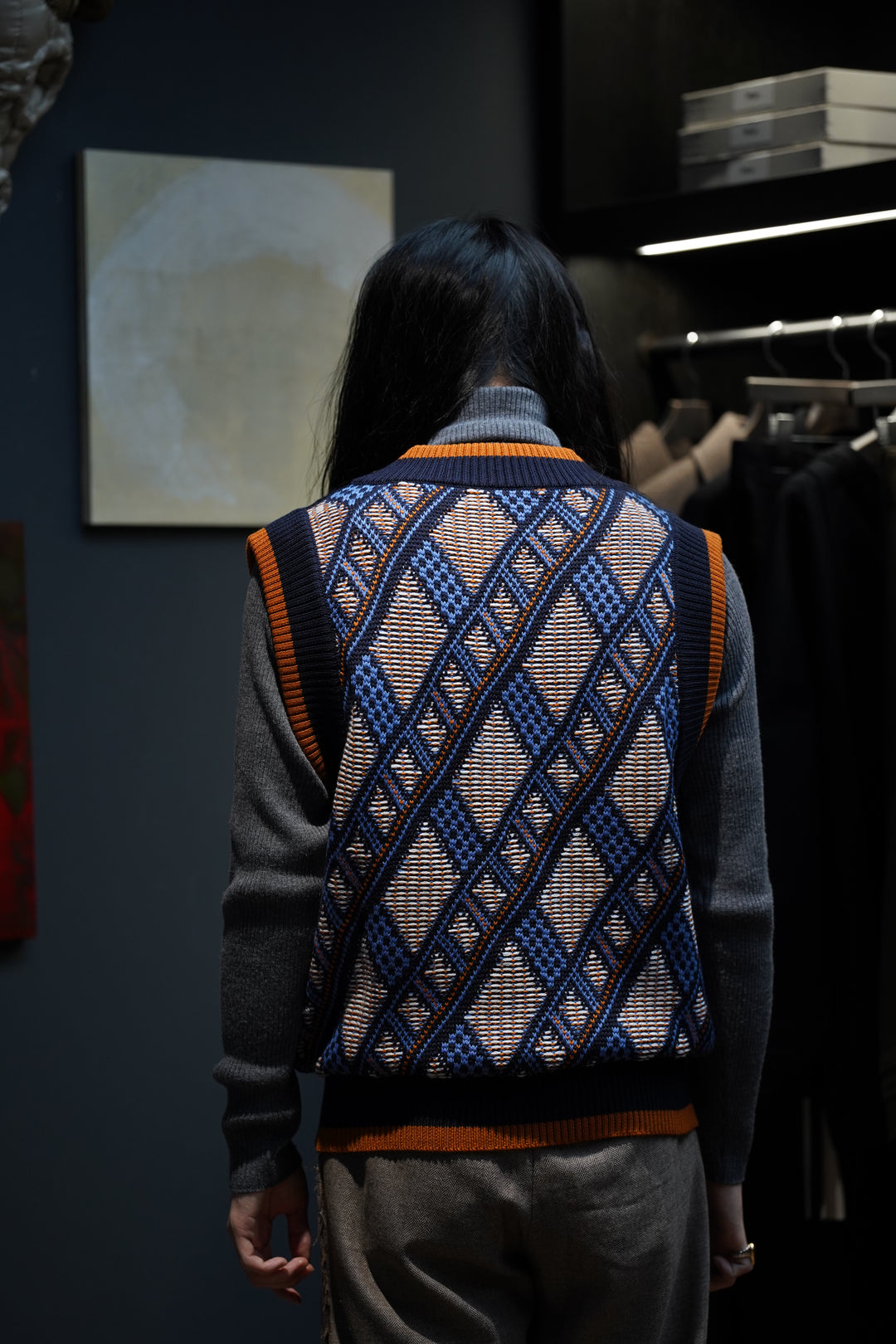 NICHOLAS DALEY(ニコラス デイリー)のREVERSIBLE VEST(NAVY/ORANGE
