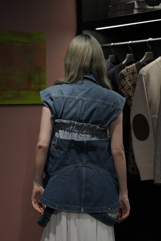 HOUGA(ホウガ)のjean skirt tops(blue)(スカート)の通販 | CEDARWOOD
