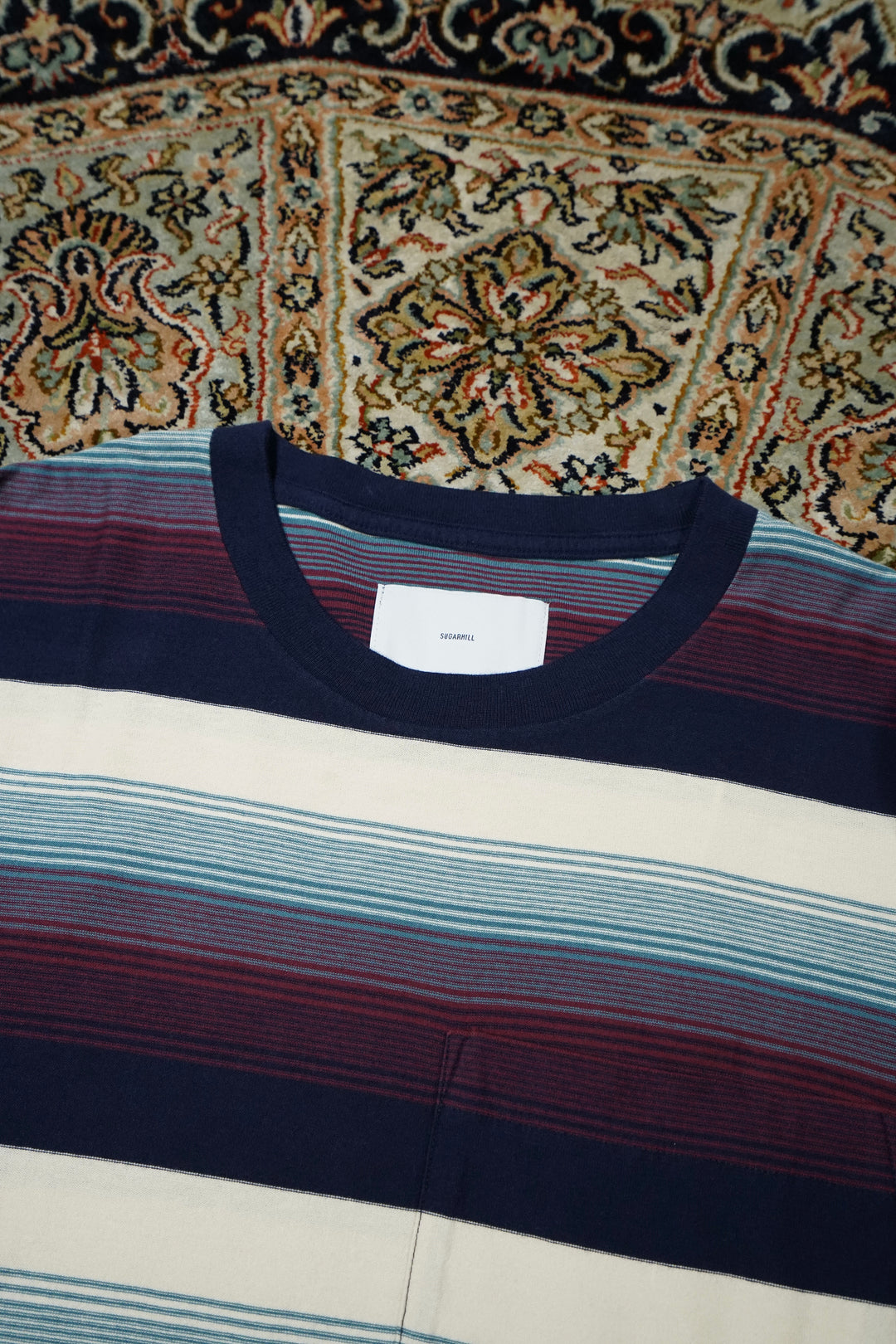 SUGARHILL(シュガーヒル)のMULTI STRIPE LONG SLEEVE TEE(RED STRIPE