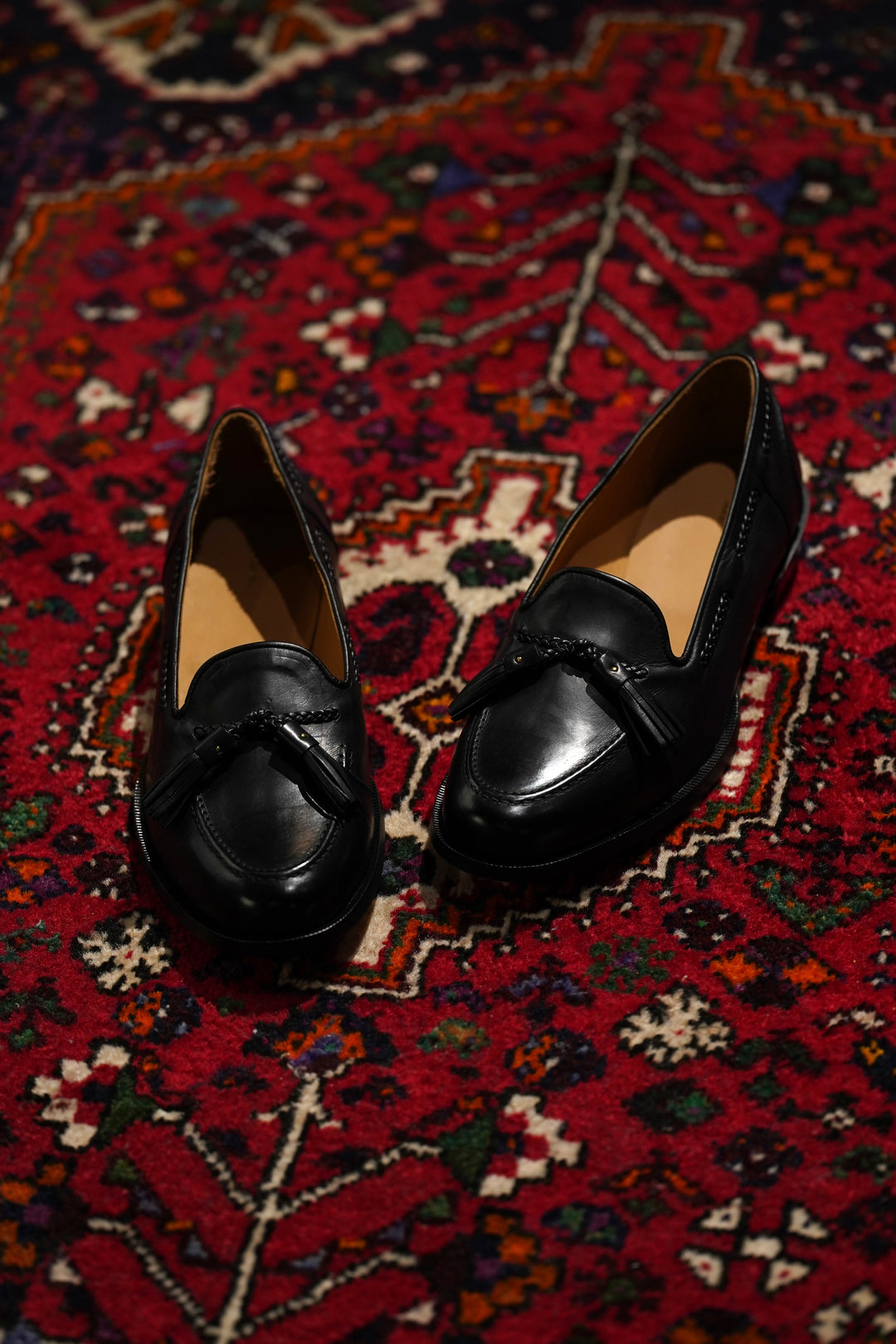 SUGARHILL(シュガーヒル)のLEATHER RACE LOAFER SHOES(BLACK)(靴)の