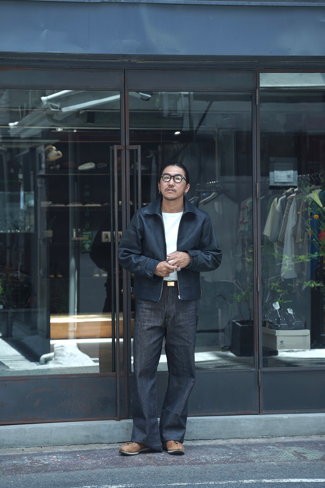 Taiga Takahashi(タイガタカハシ)のCOSSACK LEATHER JACKET(AI DYED