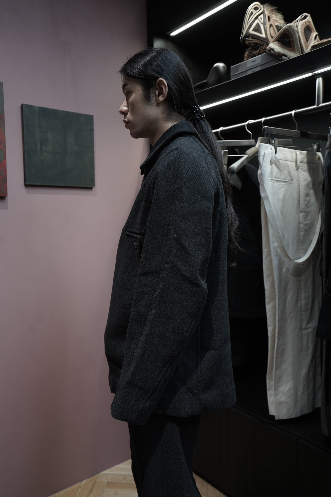 Omar Afridi(オマールアフリディ)25AWのNOVA OVERCOAT(CHARCOAL GREY